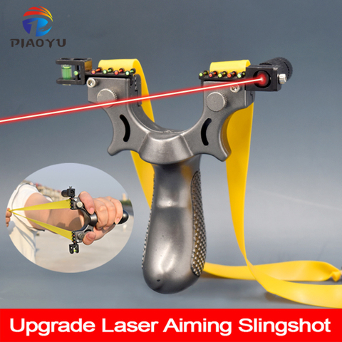 High Precision Aiming Slingshot Hunting Resin Slingshots with Flat Rubber Band for Outdoor Laser Aiming Shooting Game, Hunting ► Photo 1/6