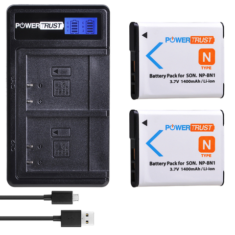 NP-BN1 NP BN1 np bn1 battery+LCD Dual Charger for Sony  DSC-W800,DSC-WX220,DSC-W830,DSC-W810,DSC-QX30,DSC-QX100,DSC-QX10 ► Photo 1/6