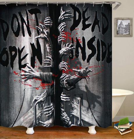 Halloween Horror Shower curtains for bathroom with hooks Polyester The walking dead ► Photo 1/5