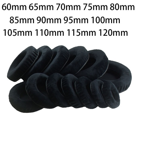 Replacement Universal Earpads 60mm 90mm 110mm 120mm Soft Velvet Ear Pads Cushion Cover for AKG JBL Sennheiser Philips Headphone ► Photo 1/6