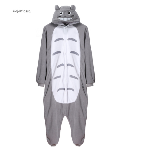 Funny Totoro Kigurumi Cartoon Pyjamas Onsie Animal Onesie For Adults Women Men Couple One-Piece Pijama Romper Cosplay Costume ► Photo 1/4