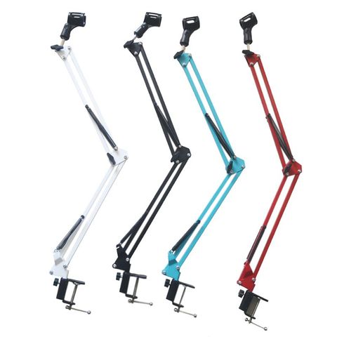 Extendable Recording Microphone Holder Suspension Boom Scissor Arm Stand Holder with Microphone Clip Table Mounting Clamp ► Photo 1/6
