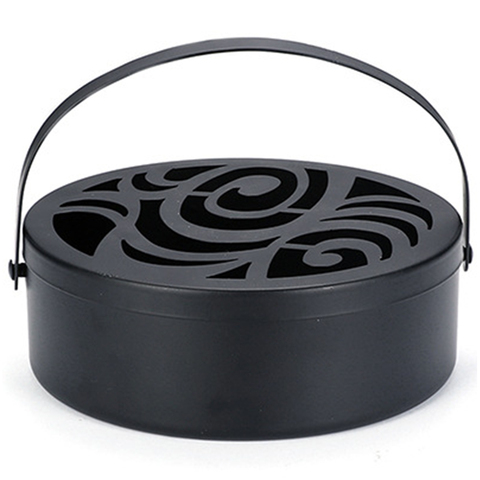 Heat Resistant With Handle Garden  Out Durable Round Home Office Portable Anti Scald Wrought Iron Mosquito Coil Holder ► Photo 1/6