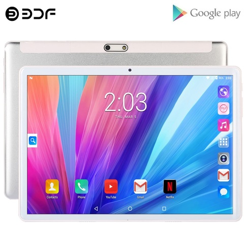 2022 New Original 10.1 inch Octa Core Google Tablet Pc Android 9.0 Google Play 3G 4G LTE Phone Call WiFi Bluetooth GPS Tablets ► Photo 1/6