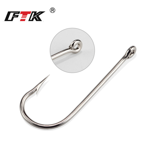 50Pcs Carp Fishing Hooks 2#-22# High Carbon Steel Fish Hook Jig