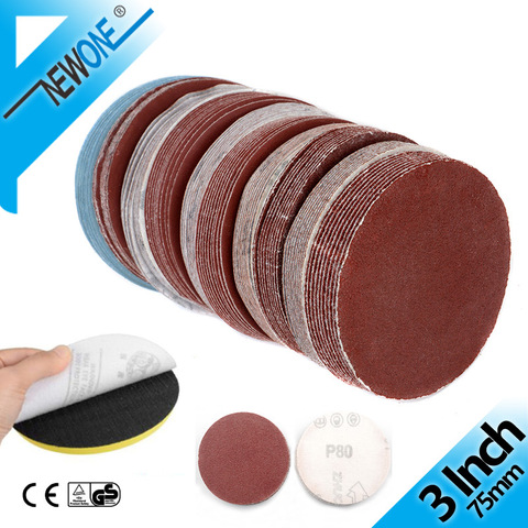 3 inch 75mm Sandpaper 10PCS Sanding Disc 60-2000 Grit  For Dremel Sander Machine Self Stick Abrasive Tools Accessories ► Photo 1/6