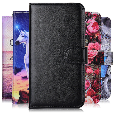 Coque For On Huawei 7X 7 X Wallet Leather Flip Case For Huawei Honor 7X BND-L21 Capa Honor 7X Cartoon Plain Phone Cover ► Photo 1/6