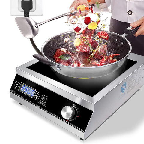 3500W Induction Cooker Commercial Hot pot Stove Household Induction Cooker Stir Fry Cooking Machine ► Photo 1/6