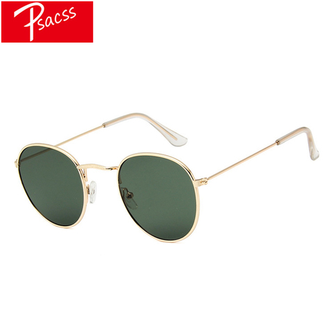 PSACSS NEW Sunglasses Women Vintage Small Metal Frame Sun Glasses For Women/Men Brand Designer Rays Mirrored UV400 Oculos De Sol ► Photo 1/6