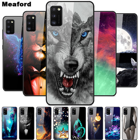 Luxury Cover Case for Samsung A31 Tempered Glass Cover for Samsung Galaxy A31 A 31 A41 Phone Case A31 A315F Coque A41 TPU Bumper ► Photo 1/6