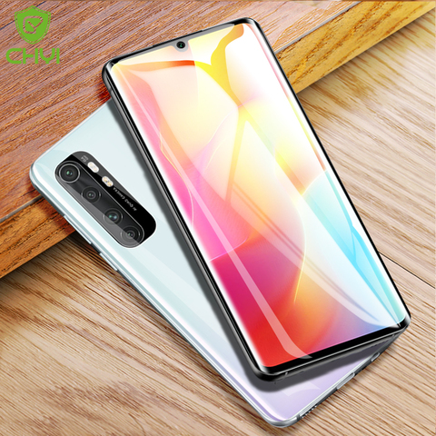 CHYI 3D Curved Film For Xiaomi Mi Note 10 Lite Screen Protector Full Cover nano Hydrogel Film With Tools Not Glass No bubbles ► Photo 1/6