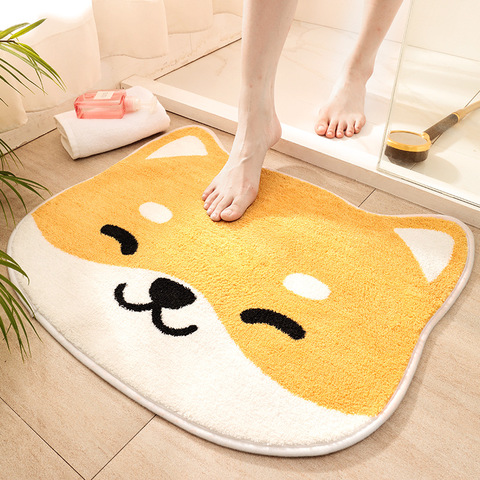 Bathroom Door Entrance Mat Cartoon Cat Bath Rug Bathroom Non-Slip Mat Toilet Mat Entrance Door Absorbent Mat Anti-slip Door Mat ► Photo 1/6