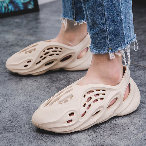Couple's Beach Fishbone Shoes Upstream Shoes Hot Sale 2022 Summer Autumn New Breathable Coconut Porous Shoes - Price history Review | AliExpress Seller - Yanshan Lizhi Sportswear Store | Alitools.io