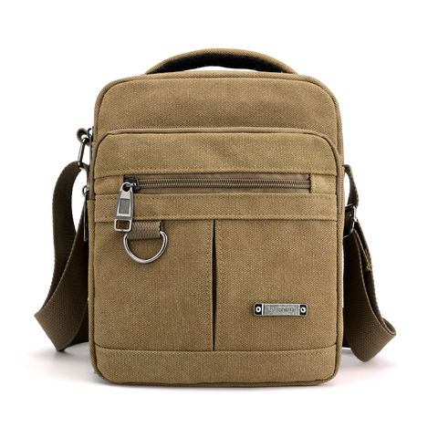 New casual men's canvas shoulder bag men Messenger bags simple lightweight small travel bag crossbody bag ► Photo 1/5