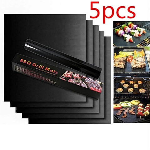 1/5/10pcs BBQ Grill Mat Barbecue Baking Non-stick Pad Reusable Cooking Plate PTFE Outdoor Picnic Party Grilling Mat Tool 40*33cm ► Photo 1/6