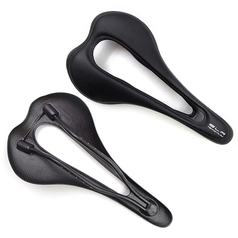 Full Carbons Fiber Saddle Ultralight Italia SLR Tekno Flow High performance Open saddle SuperFlow MTB Road race Bicycle saddle ► Photo 1/6