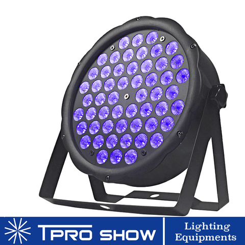 UV Light Sound Party Lights Flat Black Light DMX 512 LED PAR Light Violet Stroboscope Disco Light Effect For Stage Club Home DJ ► Photo 1/6