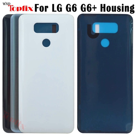 Battery Cover For LG G6 back cover glass H870 H870DS H871 H872 H873 LS993 US997 VS998 door Case Rear Housing +Repair ► Photo 1/6