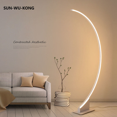 Modern LED Floor Lamp Table Lamp Stylish Simple Living Room Floor Light Nordic Style Bedroom Light Ins Radian Lamps Room Decor ► Photo 1/1