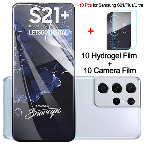 1-10 pcs,hydrogel film for samsung galaxy s21 plus soft glass s21+ galaxy s21 ultra screen protector s 21 plus samsung s21 ultra ► Photo 1/6