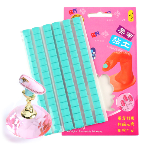 1 Pack Nail Adhesive Glue Clay Stick Removable Reusable Clay Stand Holder Display Tips Nails Art Practice Tools Manicure TR1783 ► Photo 1/6