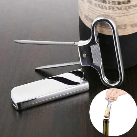 Portable Wine Bottle Opener Stainless Steel Pumps Cork Corkscrew Out Tool Handheld Type Bottle Cork Pulle Bar Accessories ► Photo 1/6