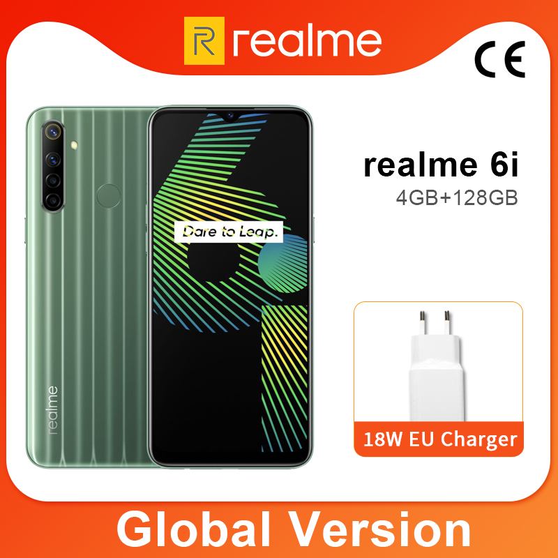 Buy Online Global Version Realme 6i 4gb 128gb 6 5 Screen Mobile Phone 5000mah Battery Helio G80 Octa Core 48mp Quad Camera Nfc Alitools