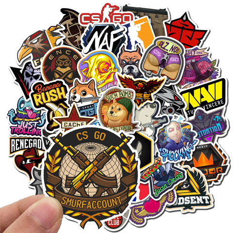 10/30//50pcs Hot Game CS GO Stickers Cartoon Waterproof PVC Skateboard Laptop Luggage Car Guitar Anime Sticker Stationery Kids ► Photo 1/6