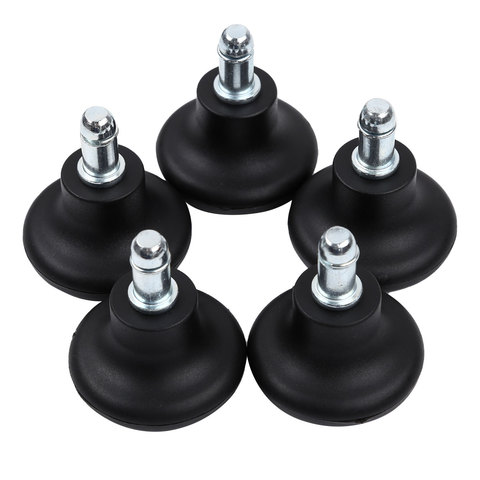 5Pcs Office Chair Bell Glides Replacement Swivel Chair Caster Wheels to Fixed Stationary Castors ► Photo 1/6