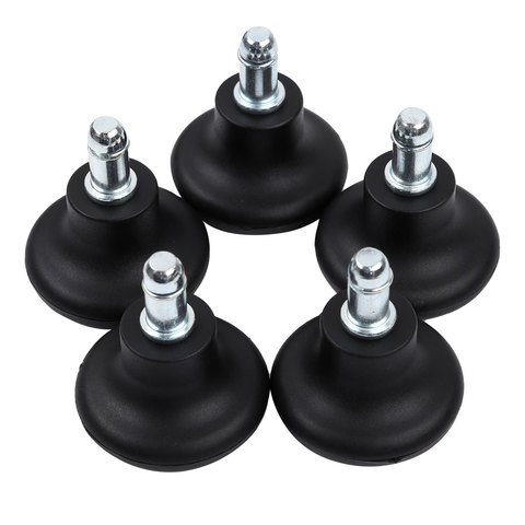 5Pcs Office Chair Fixed Bell Glides Wheels Replacement Parts Office Chair Swivel Caster Wheels to Fixed Stationary Castors Home ► Photo 1/1