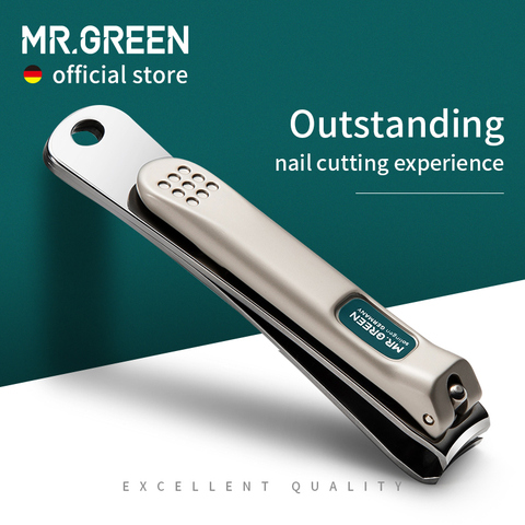 MR.GREEN Nail Clippers Stainless Steel Curved blade Clipper Fingernail Scissors Cutter Manicure tools trimmer with nail files ► Photo 1/6