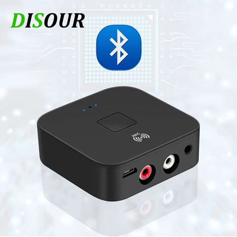 Bluetooth 5.0 RCA Audio Receiver Smart NFC Connect 3.5mm 3.5 AUX Jack For Car kit Speakers HIFI Stereo Music Wireless Adapter BT ► Photo 1/6