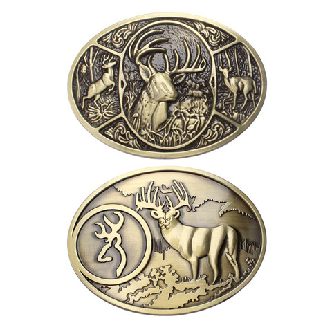 Deer Hunter belt buckle for man 3.8cm leather belt buckle ► Photo 1/6