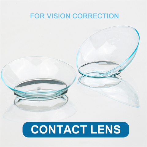 Diopter Contact Lenses Yearly Myopia Prescription Lenses Transparent Contact Lenses With Degree 2pcs/pair Soft Lenses For Vision ► Photo 1/6