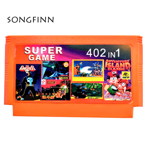 Best Gift Hot Games Cartridge 60 Pin Cart Game Card For 8 Bit Game Player 402 in 1 ► Photo 1/1