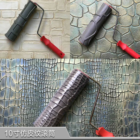 Crocodile Skin Pattern Paint Roller Decorative Embossed Texture Painting  Brushes