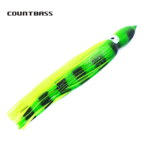 2PCS 28cm  Trolling Squid Skirts, Soft Octopus Lures, Hoochie Fishing Baits, Marlin Wahoo Tuna Tail, Tackle Craft, Accessories ► Photo 1/6