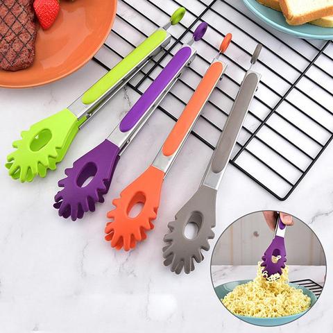 Kapmore 1pc Food Grade Silicone Food Tongs Non-Slip Heat-Resistant Serving Tongs Kitchen Tongs For Noodles Kitchen Tools ► Photo 1/6