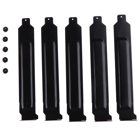 5pcs/lot Black metal slot covers dust filter blanking plate for PCI ► Photo 1/6