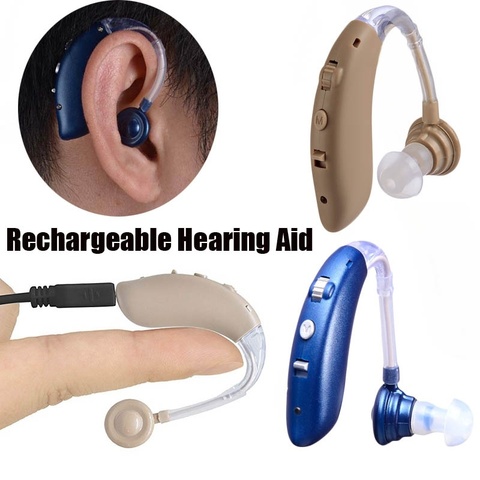 Rechargeable USB Mini Digital BTE Hearing Aid Sound Amplifier for Mild to Severe Hearing Loss Drop Shipping ► Photo 1/6