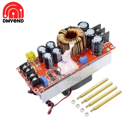 1500W 30A DC-DC Step Up Boost Converter 10-60V to 12-90V Current Power Supply Module With Fan ► Photo 1/6