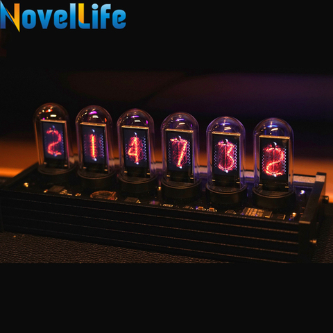 Elekstube IPS Nixie Tube Digital Clock Electronic Calendar 6 Bit LCD Time Photo Display Creative Retro Desk Decoration Gift ► Photo 1/6