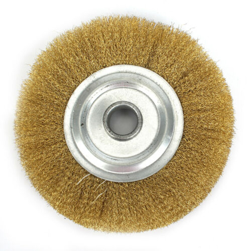 5 Inch 125mm Soft Brass Wire Copper Brush For Deburring Descaling Polishing Wheel Rotary Tool DIY Power Tool Parts ► Photo 1/6