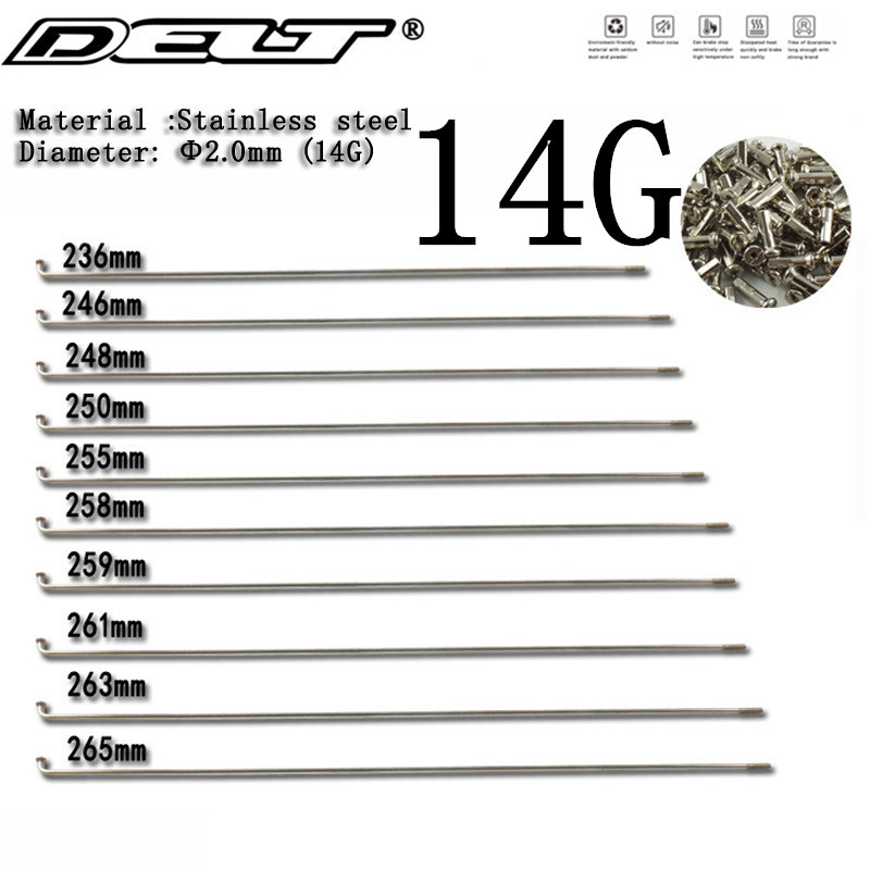 10 Gauge Diameter 3.2 Mm Lighting Sliver Color Motorcycle Spokes 304