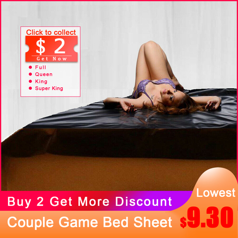 New PVC Plastic Adult Sex Bed Sheets Sexy Game Waterproof Hypoallergenic  Mattress Cover Full Queen King Bedding Sheets