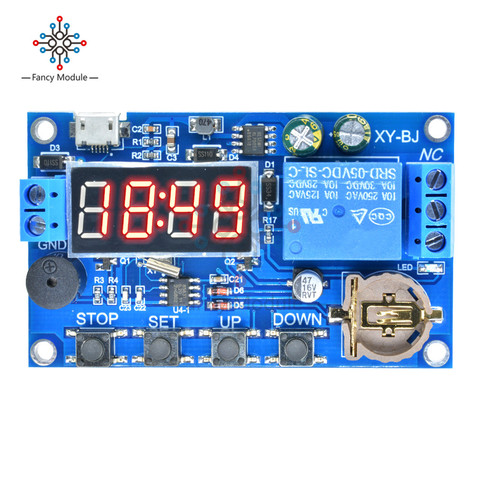 diymore DC 5V Real Timing Delay Timer Switch Control Relay Module Clock Synchronization Multiple Mode ► Photo 1/6