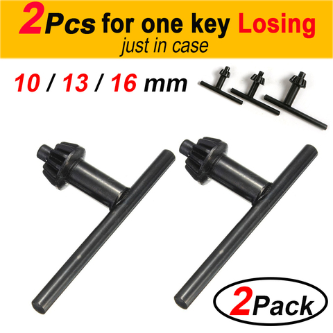 2pcs S2  Chuck Key Drill Key Replacement Hand Drilling Power Tools Accessories 10mm 13mm 16mm Mounted Drill Chuck D40 ► Photo 1/6