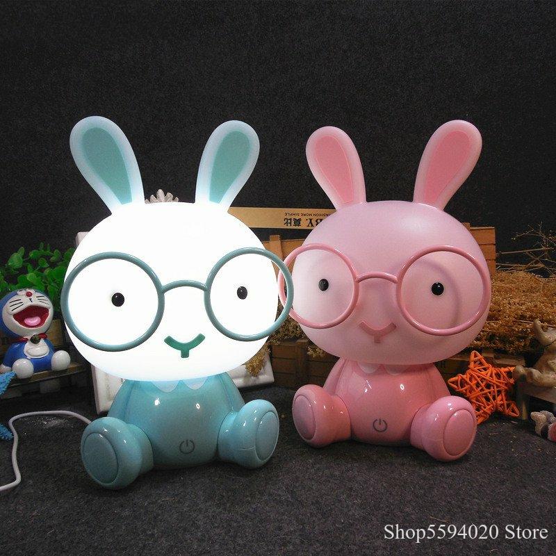 Cartoon Rabbit Lamp Cute Animal Led Children Baby Kids Room USB Led Night Lights Christmas Gift Bedside Decor Home Night Lamp ► Photo 1/6