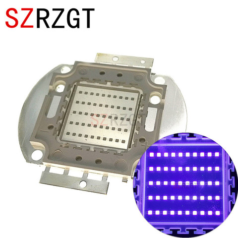 10W 20W 30W 50W 100W High Power Light UV Purple LED 395nm  Ultraviolet Bulbs Lamp Chips ► Photo 1/4