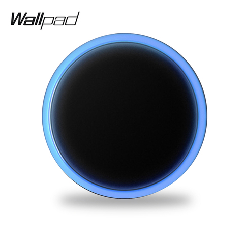 Wallpad L6 1 Gang Wall Switch Push On Off Button Circle LED Indicator Light Power Switch 5 Colors DIY Free Combination ► Photo 1/5